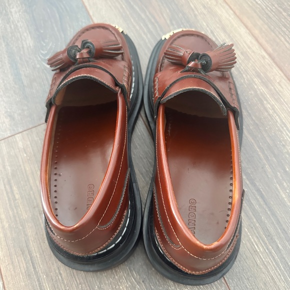 Sandro Thick-Soled Leather Loafers - Picture 5 of 6